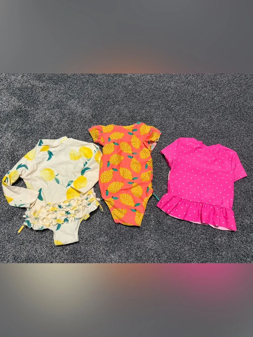 18 month swim suits bathing suits baby girls lemons